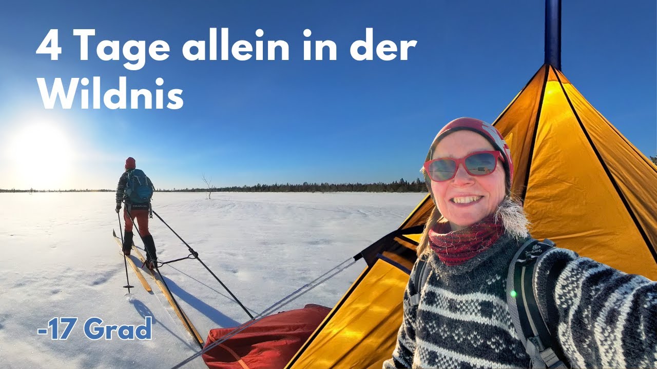 Wintercamping: Solo-Tour mit Zeltofen im Nationalpark Muddus