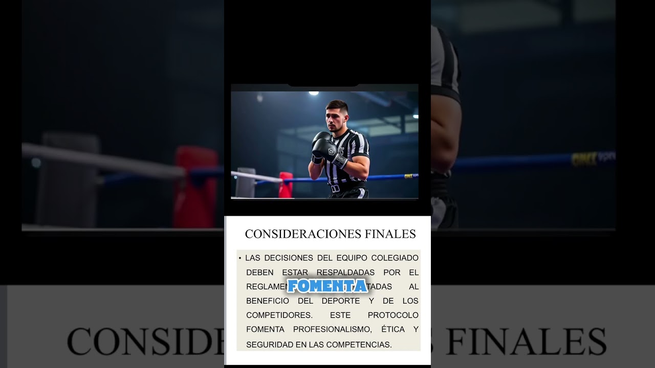 ETIQUETA PARA OFICIALES DEPORTES DE COMBATE.