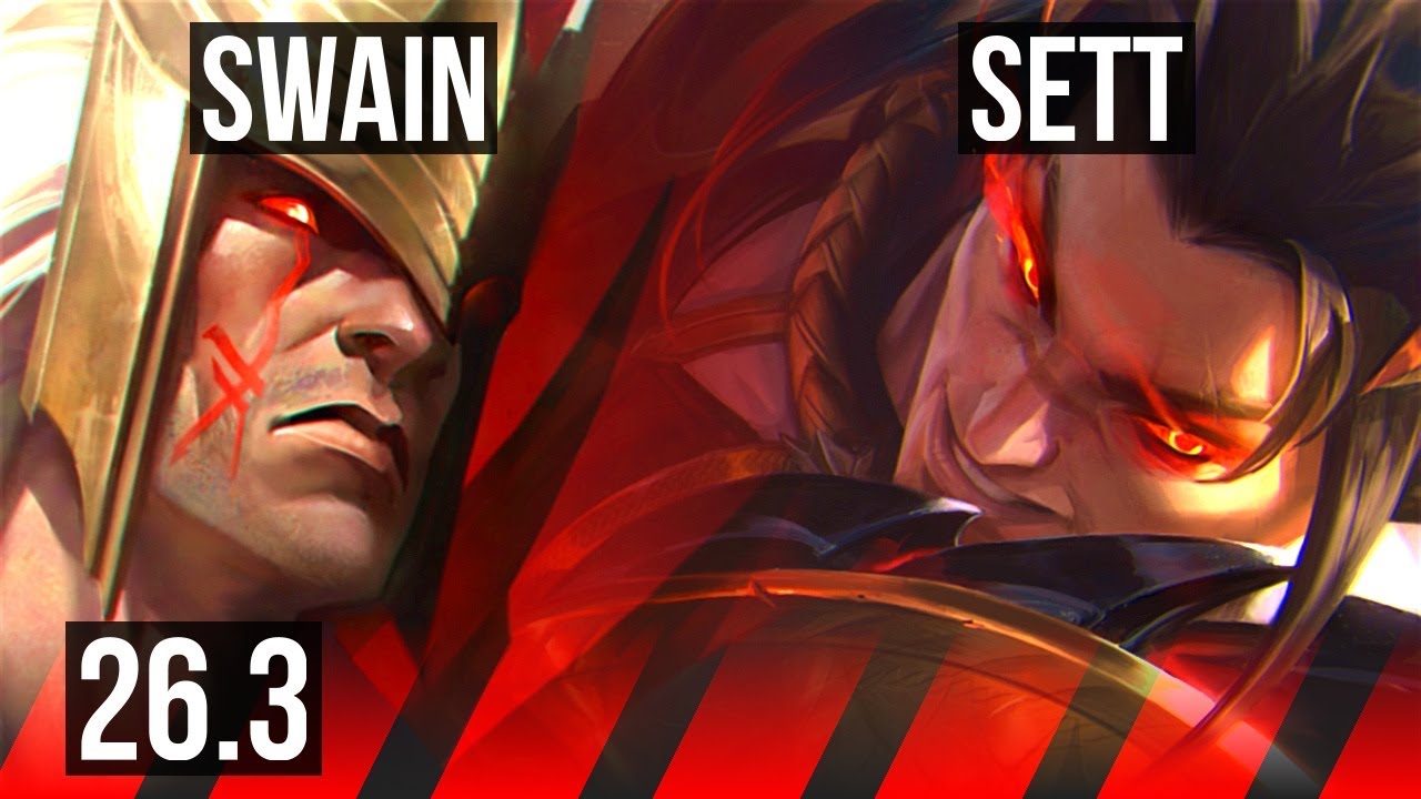 SWAIN vs SETT (TOP) | Good KDA: 13/1/4 | EUW Master | 26.3