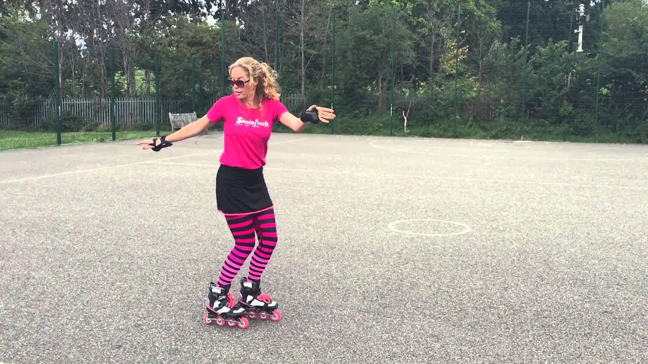 Como fazer a transição desde patinar de costas ate de frente em patins inline o rollerblades