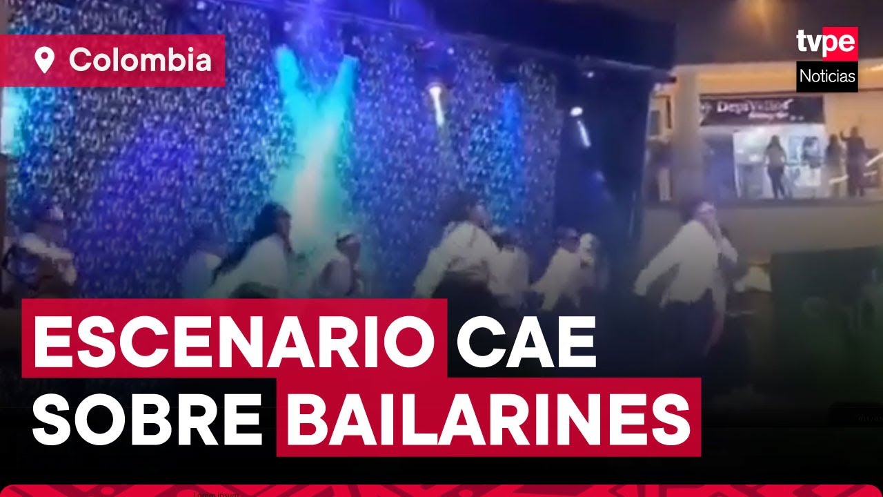 Colombia: escenario cae sobre bailarines durante concurso
