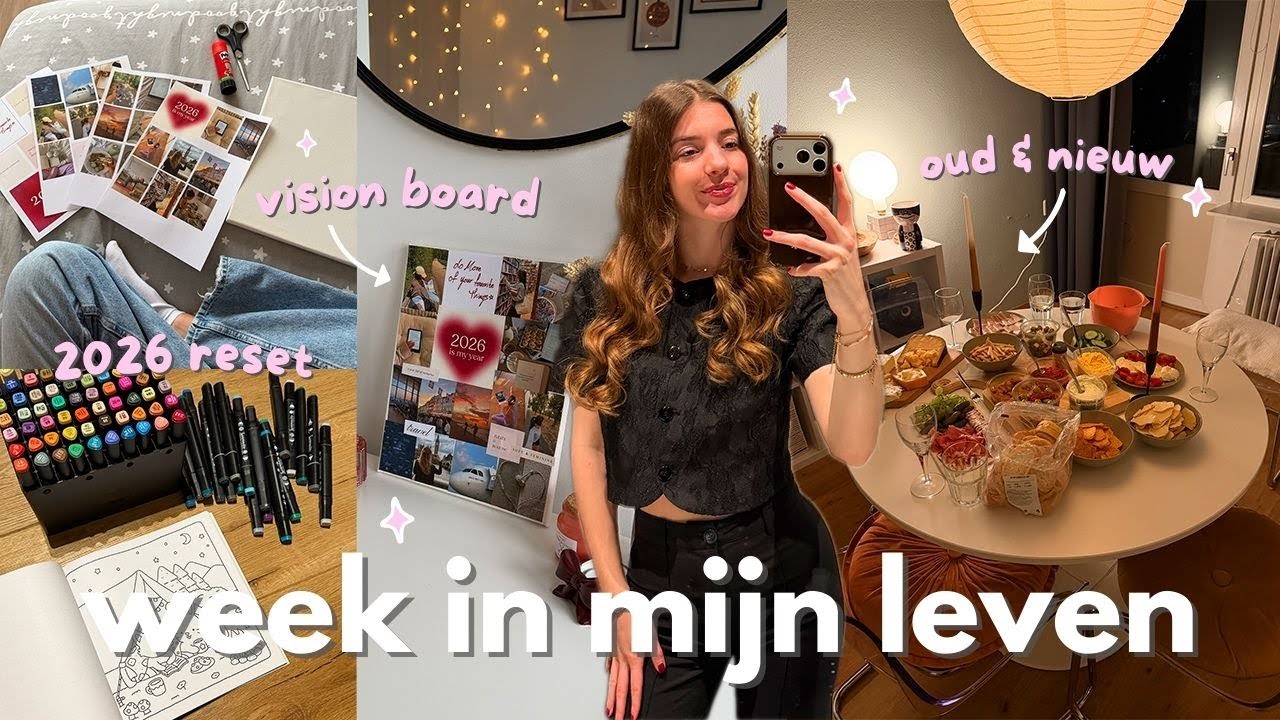 Weekvlog ⭐️🎀 2026 reset, vision board & oud en nieuw ✨
