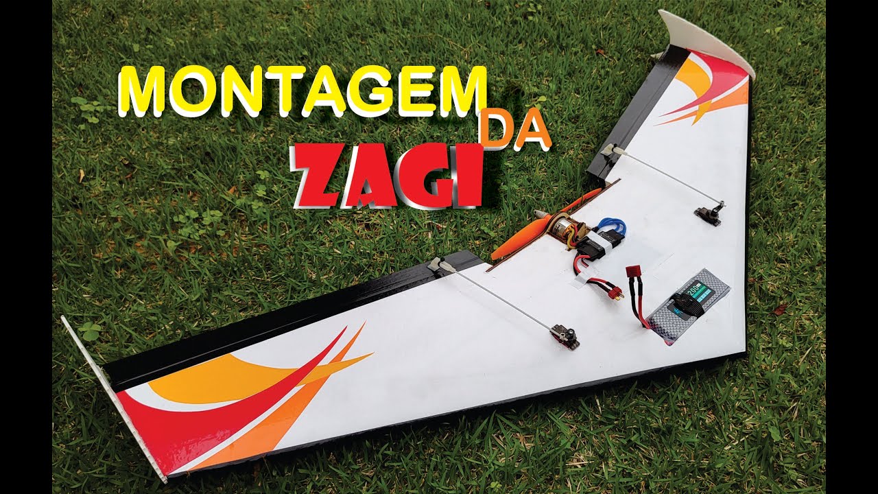 Montagem e Entelagem da Zagi - Aeromodelo - Rc Airplane Building and covering CNC hotwire