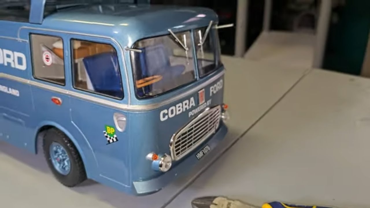 1/18 Norev Fiat Bartoletti 306/2 Shelby Cobra Racing transporter