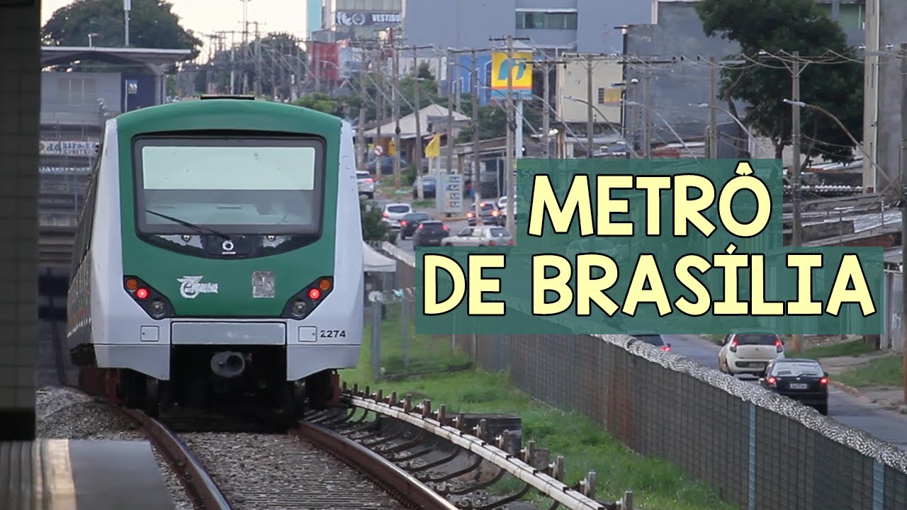 Metrô de Brasília/DF - Trens em Águas Claras, Guariroba e Concessionárias