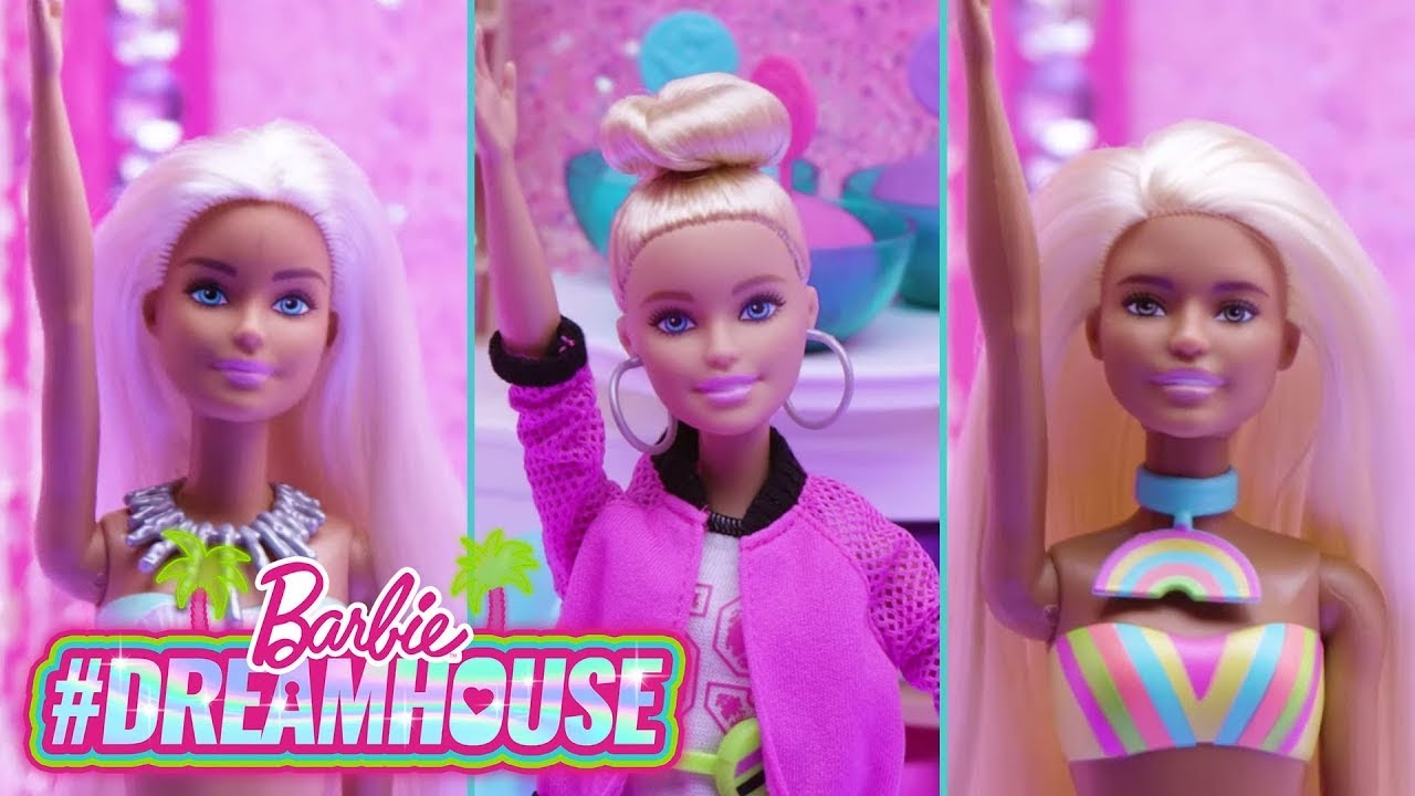@Barbie | MAGICAL 🌈🧽 COLOR REVEAL MERMAID CHALLENGE! Wipe It Down Challenge | #DreamHouse Episode 3