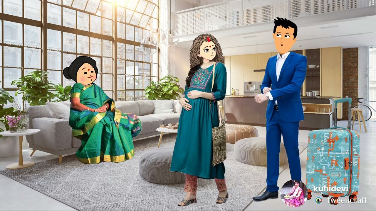 💥ঠাণ্ডাৰ দিনত নতুনকৈ বিয়া হোৱা বোৱাৰীজনী গুচি আহিল মাকৰ ঘৰলৈ🔥Cartoon video/Story@raniandmaa 