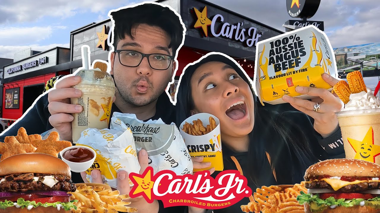 Trying the Limited Timed Biscoff Shake and Tradie Combo @ Carl's Jr. | Carl's Jr. Drive-Thru Mukbang