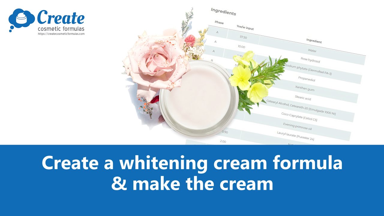 How to make a skin whitening lightening cream