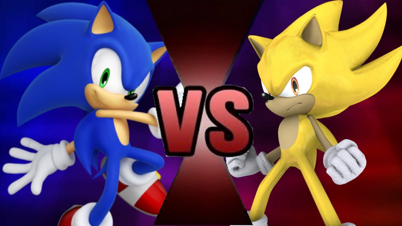 SONIC VS GOLDEN SONIC! (WWE 2K17 Cartoon Battle #20)