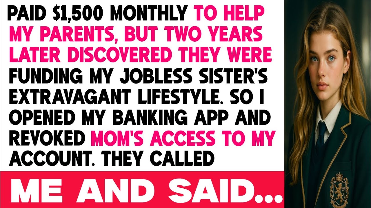 My $1,500 Monthly Support to My Parents Secretly Paid for My Sister’s Lazy Lifestyle #familydrama
