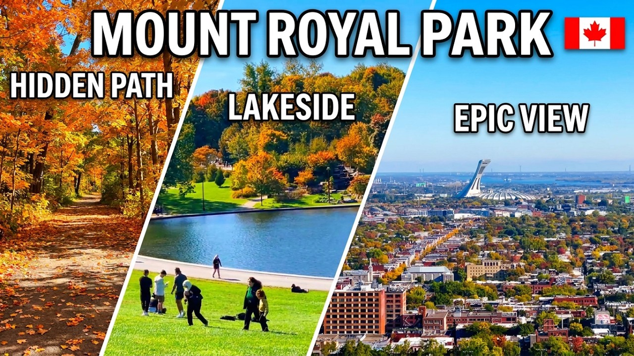 Mount Royal Park Walking Tour | Best Fall Colors & Top places to visit in Montreal