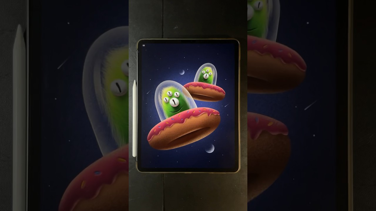 I’ve seen the aliens! They where exactly like that 🍩👽 #procreate #aliens #extraterrestrial