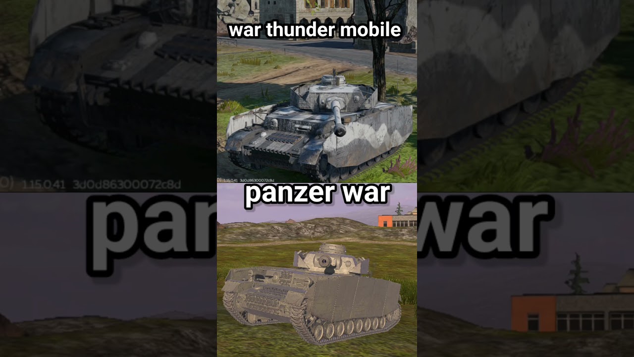 Pz.IV.H War thunder mobile  vs Panzer war