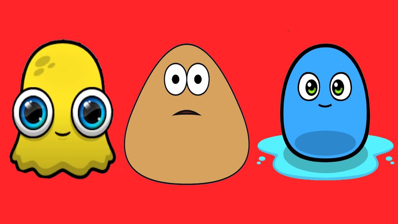 Pou y sus amigos - Pou juega con Moy7 y con el viejo Boo #7