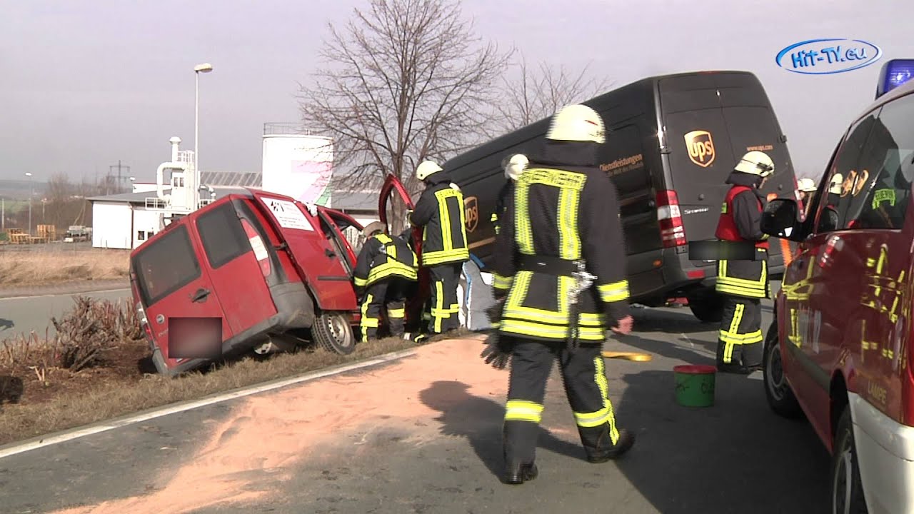 Schwerer Frontalzusammenstoß in Beiersdorf bei Fraureuth (Sachsen) 03.03.2012
