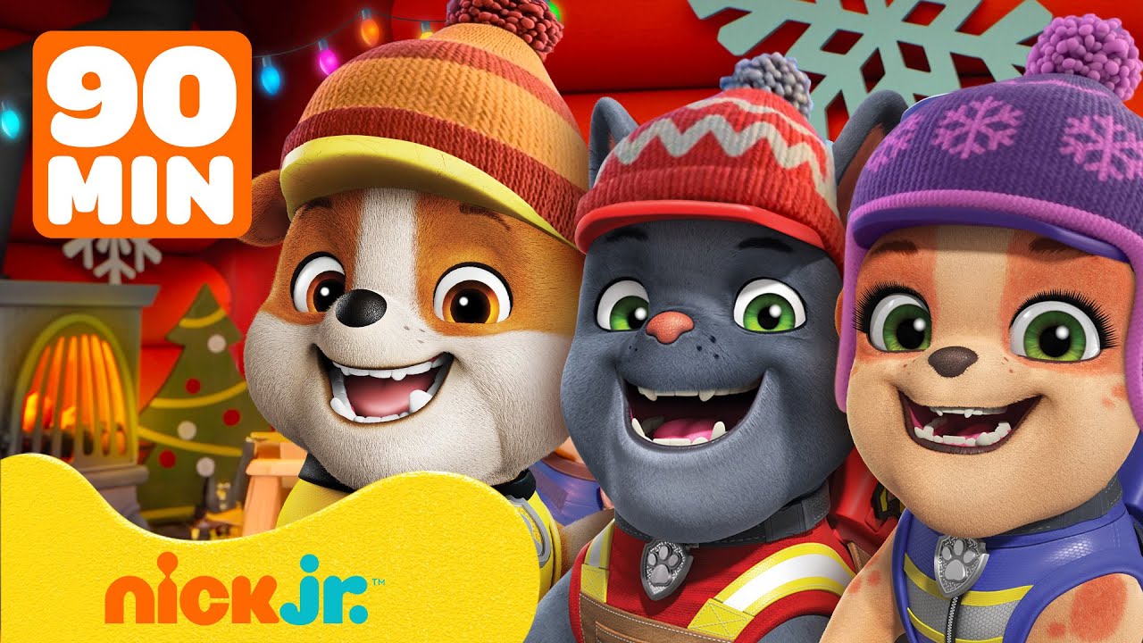 Rubble i jego Ekipa | Rubble ratuje Święta i podziwia Lodowe Widowisko! Z Mixem | Nick Jr. Polska
