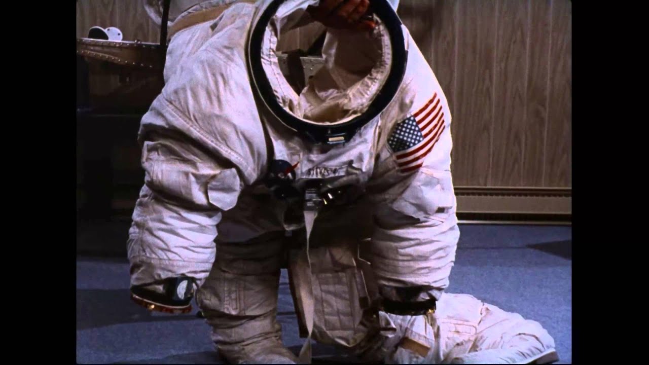 Clip from Moonwalk One, ca. 1970: Space Suit