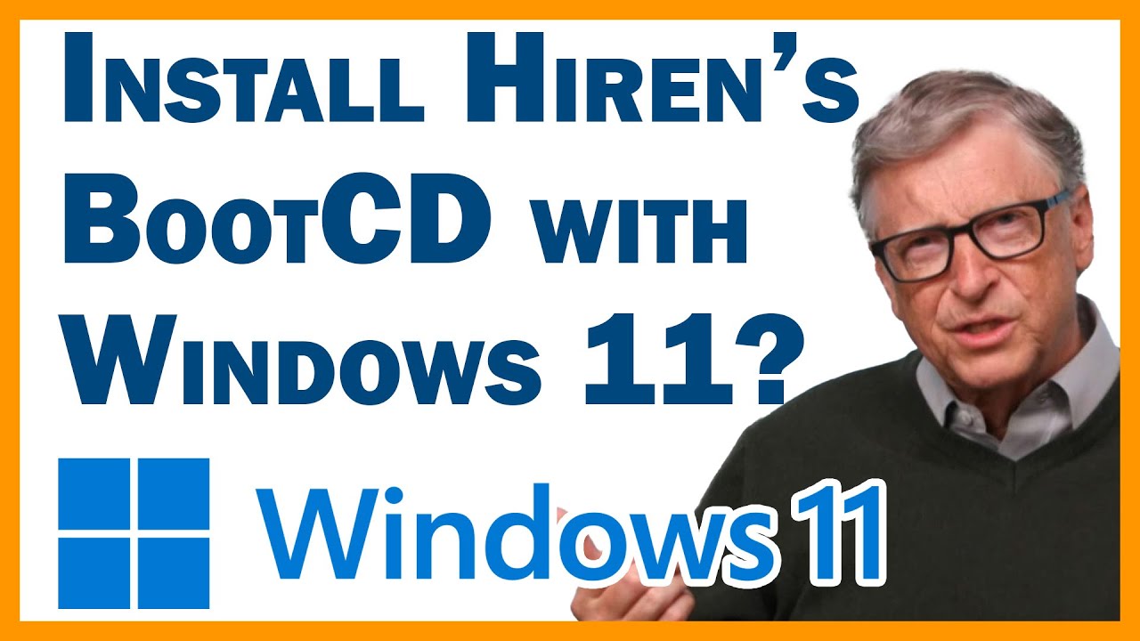 Clean Windows 11 Install with No TPM 2 0, with Hiren's BootCD PE Installed on a Rescue Partition