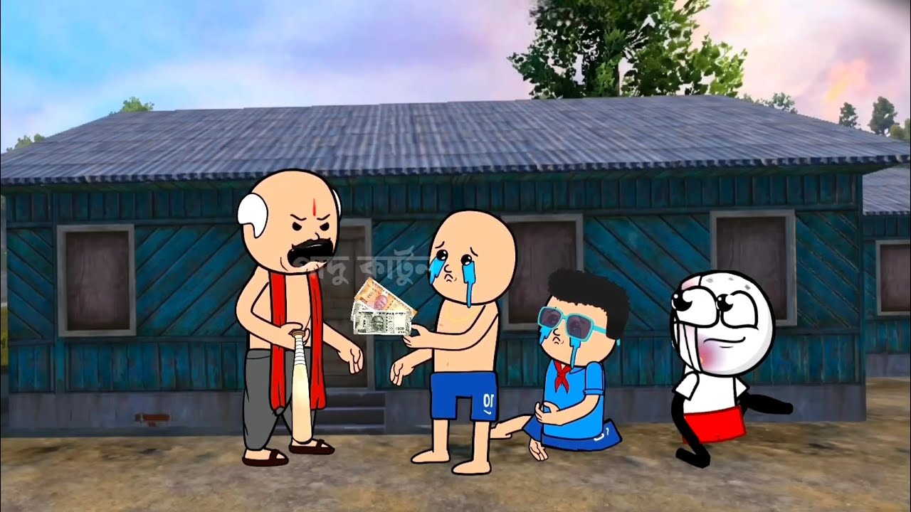 দুদিনের ভালোবাসা | শিব পূজোর চাঁদা কাকিমা😆 | Bangla comedy Cartoon Video | Funny video Padu cartoon