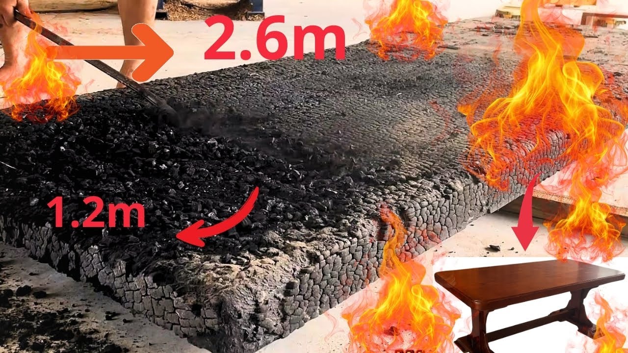 Burnt Wood to Dining Table: Can You Believe This Transformation?
