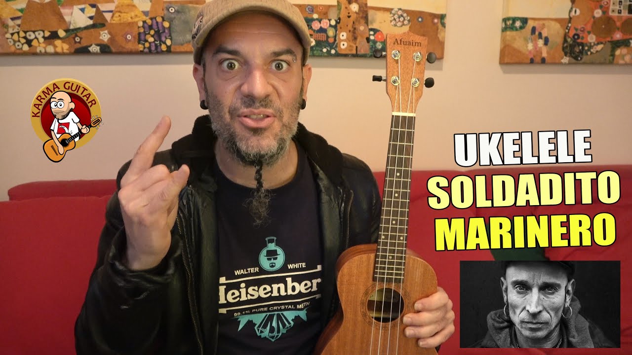 Como tocar SOLDADITO MARINERO en UKELELE | Tutorial FITO Y FITIPALDIS