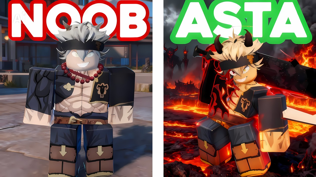 Превращение из новичка в антимага Асту в новой игре Roblox Black Clover (Clover Origins)