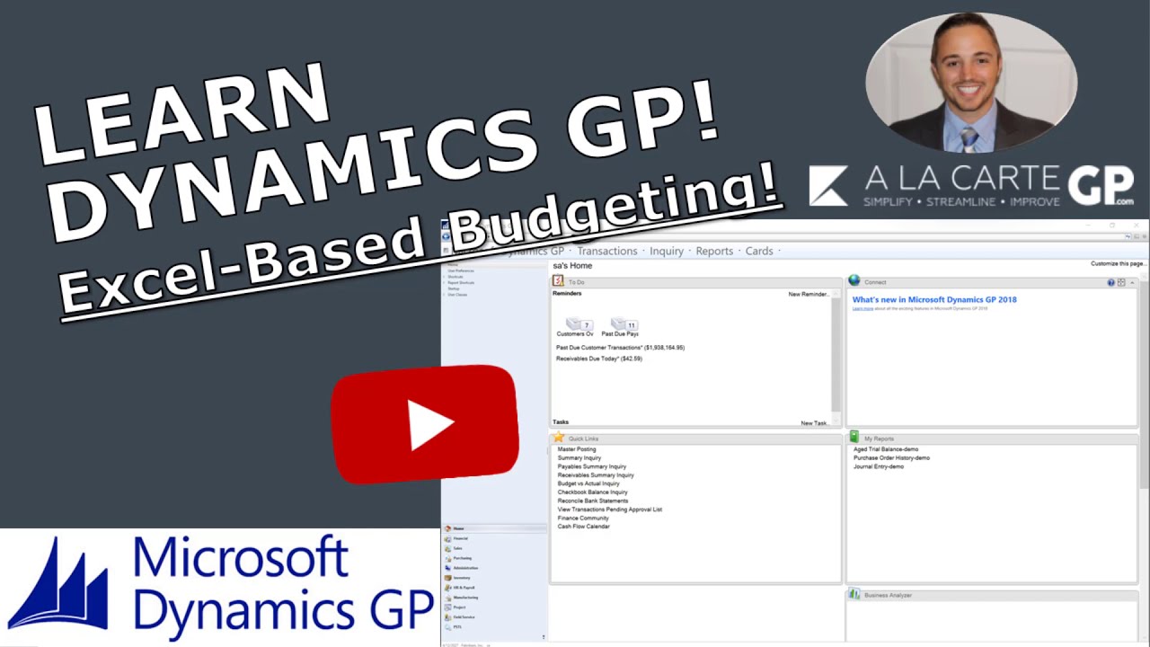Microsoft Dynamics GP &mdash; Бюджетирование на основе Excel (очень просто)