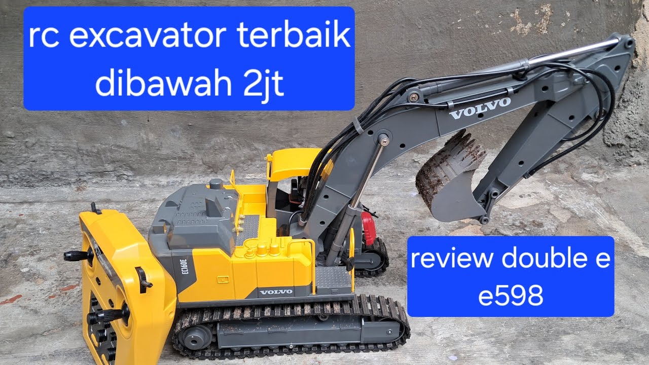 Rc excavator terbaik dibawah 2jt. Double e e598 | volvo ec160e | review & ulasan