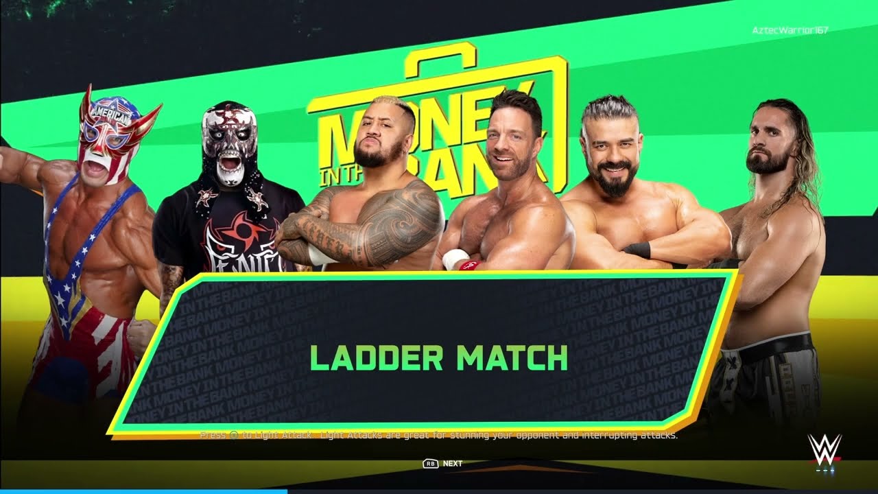 Money in the Bank 2025 Men's Ladder Match WWE 2K25 Gameplay