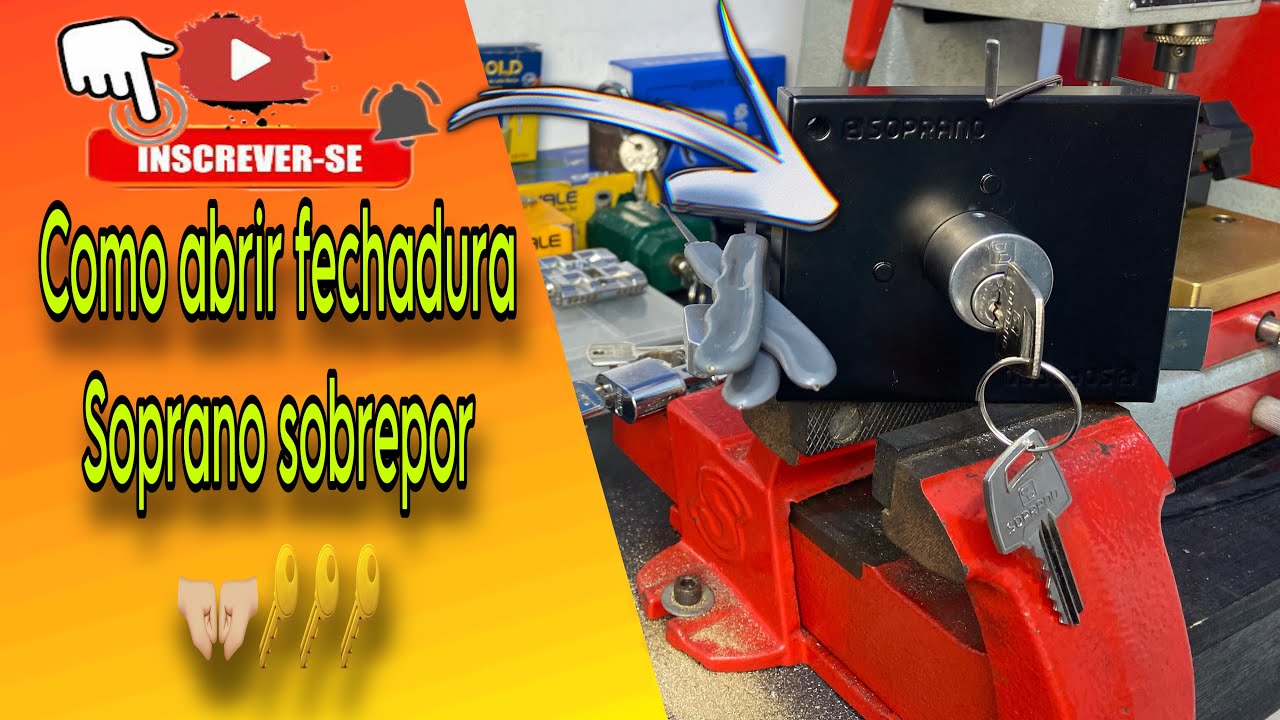 COMO ABRIR UMA FECHADURA SOPRANO RAPIDAMENTE !!!
