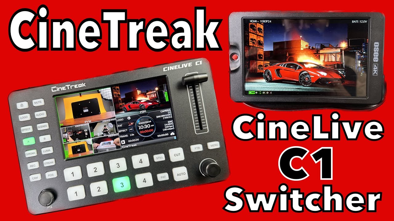 Cinetreak Cinelive C1 Live Streaming Video Switcher With PTZ Camera Control ( Live Test 1 )
