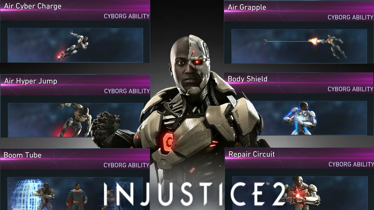 Injustice 2: Cyborg - All Unlockable Abilities