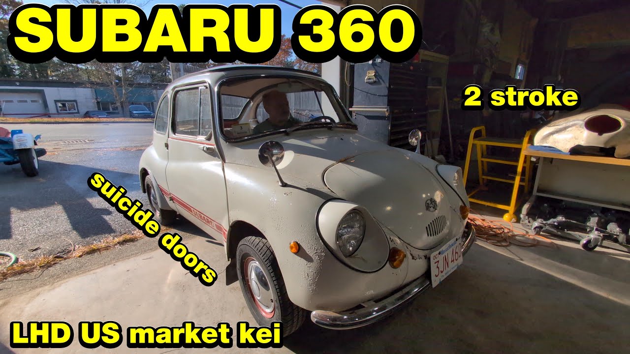 Subaru 360 - A cool old 2-stroke kei car but also in LHD POV first ride and drive