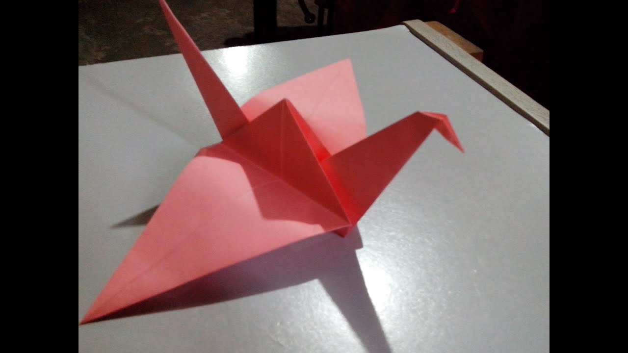 Como hacer una ave de papel que mueve las alas -origami