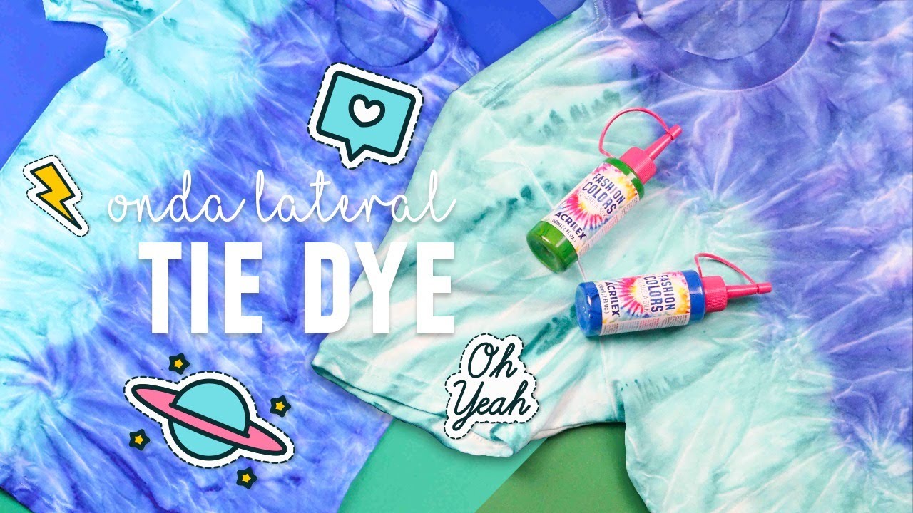 Técnicas Tie Dye - Ondas Laterais
