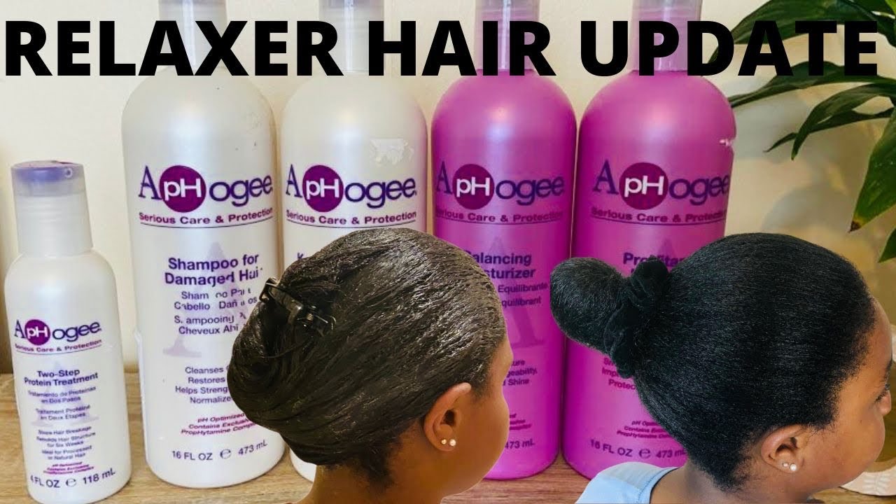 RELAXER HAIR UPDATE + PROTEIN TREATMENT FT. APHOGEE PRODUCTS | RELAXED HAIR |FELECIA JAMES
