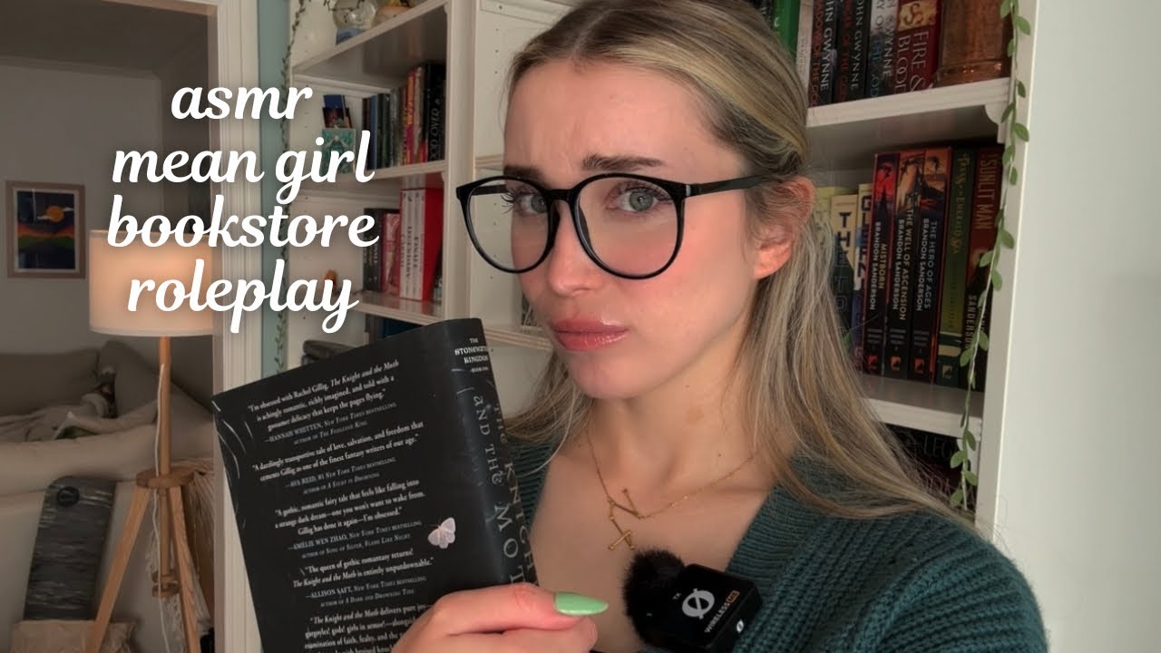 ASMR Ролевая игра «Злая книжная лавка» (помогает выбирать книги, ненавязчивая речь)
