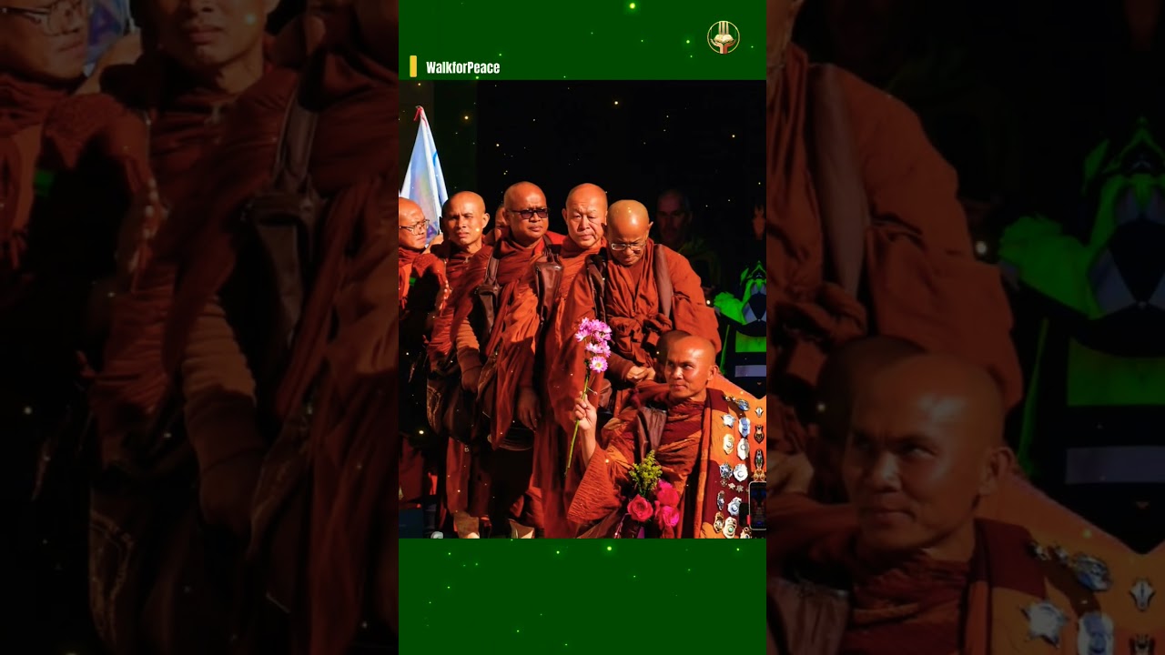 💞&ldquo;When two hearts share one rhythm&rdquo;💞  #walkforpeace. #buddhistmonks.  #usa. #aloka