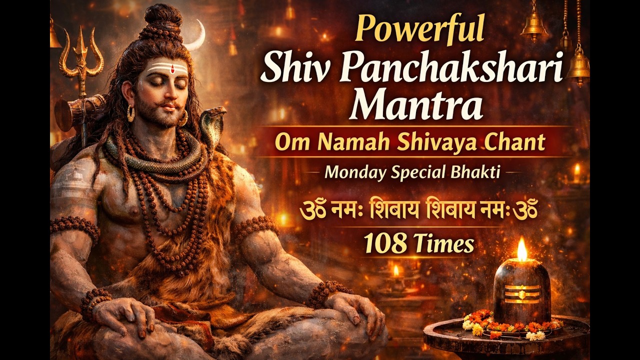 Powerful Shiv Panchakshari Mantra | Om Namah Shivaya Chant | Monday Special Bhakti