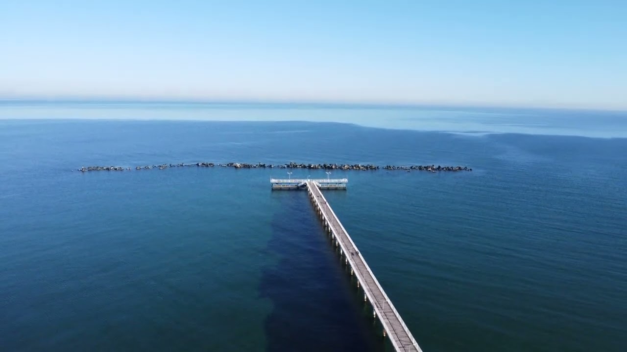 Black Sea Mamaia Constanta Romania-Drone Footage 4K  5/01/2023 20° Nice Weather for fly🇷🇴🇷🇴