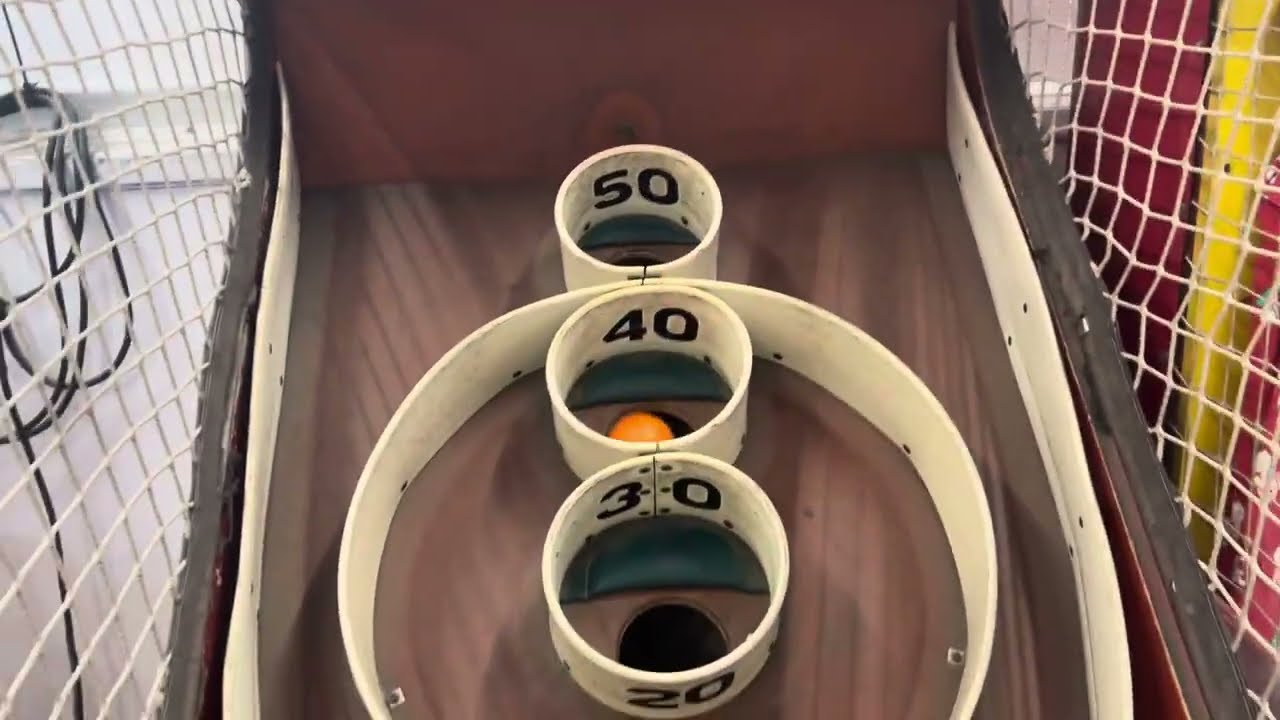 Skee-ball inc. 1991 Skee-toss B.C. arcade at Joe’s Playland￼ (Very rare!)