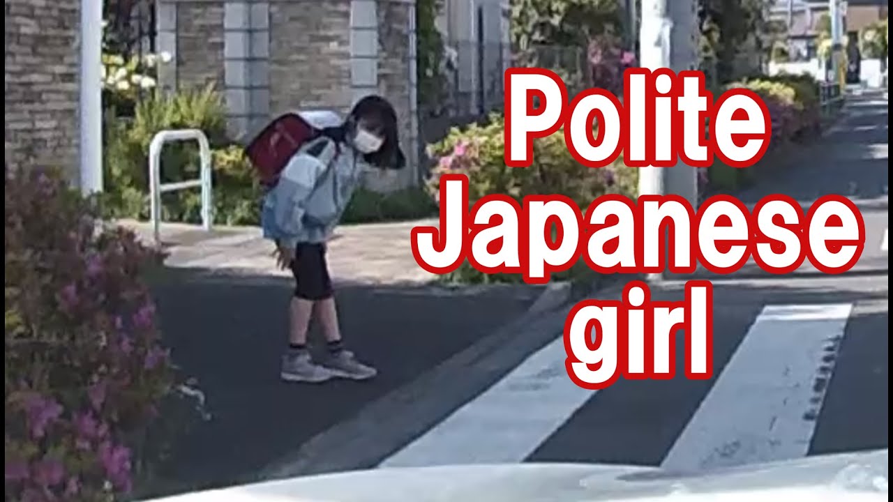 Polite Japanese girl