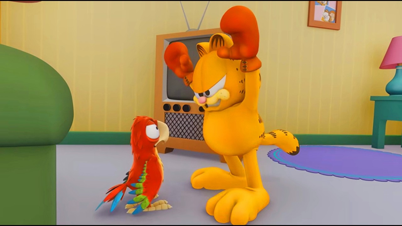 🫥 Garfiel et le perroquet déprimant... 🦜 - Compilation d'épisodes HD complets Garfield & Cie
