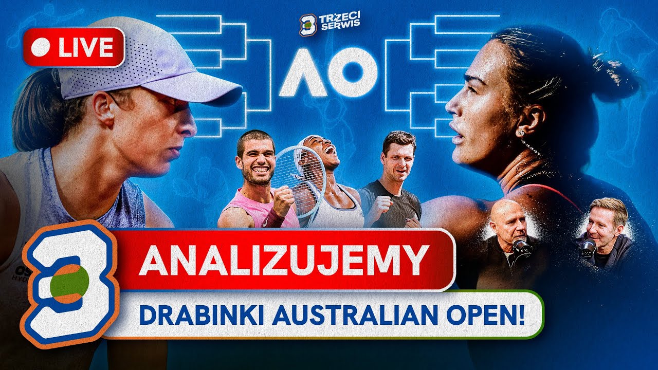 JAK DALEKO ZAJDĄ ŚWIĄTEK, HURKACZ I INNI POLACY? KTO WYGRA AUSTRALIAN OPEN? ANALIZUJEMY DRABINKI!