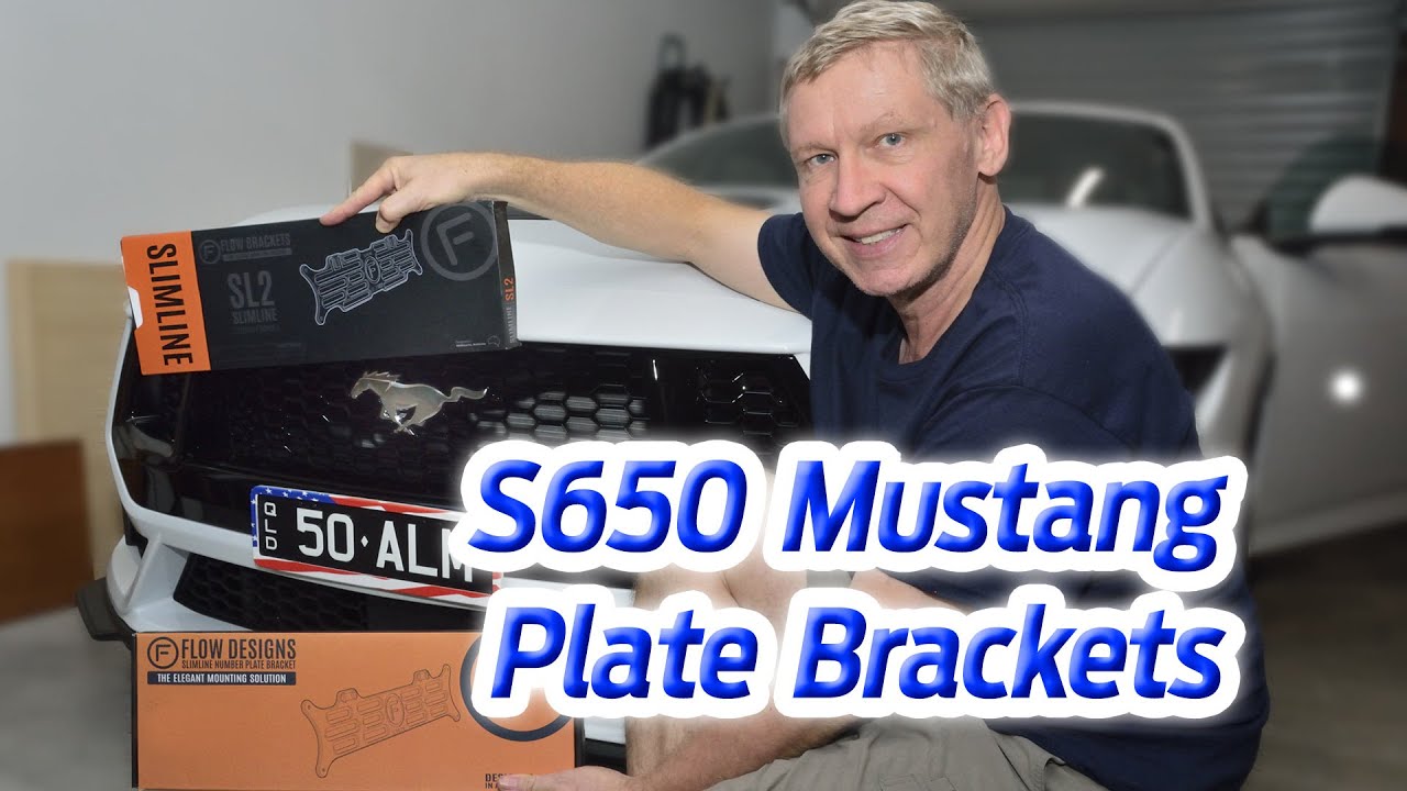 S650 2024 Mustang Number Plate Brackets