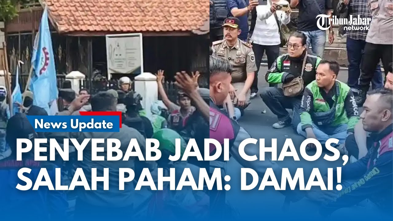 Pemicu Polres Digeruduk! Buntut Bentrokan Buruh & Ojol di Purwakarta, Kini Sudah Saling Meminta Maaf