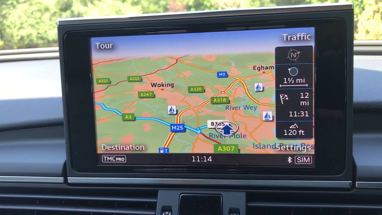 Как это работает...Спутниковая навигация Audi A6