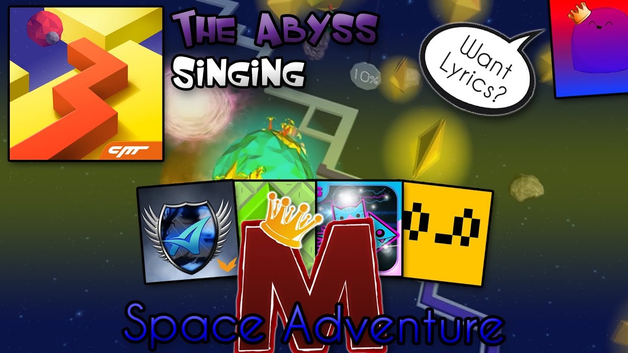 Dancing Line [Fan-Made] Singing - Space Adventure (The Abyss by Multiple Creators)