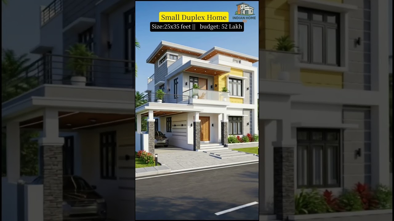 ₹52 Lakh Small Duplex House 😍 | 25×35 Plot 